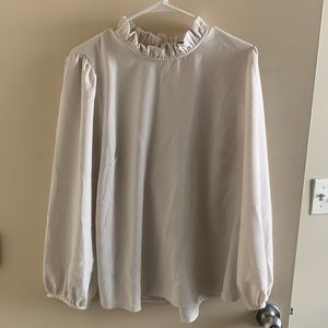 J. Crew Ruffle Neck Blouse